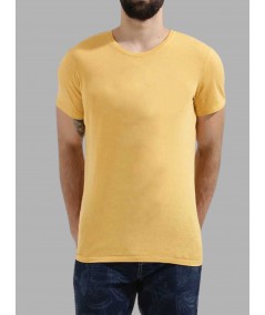 Mustard Crew Neck T-Shirt for Men – Boer and Fitch