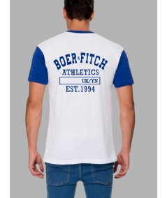 Navy Contrast Athletic Print T-Shirt for Men – Boer and Fitch