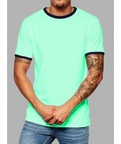 Neon Green Round Neck T-Shirt for Men – Boer and Fitch