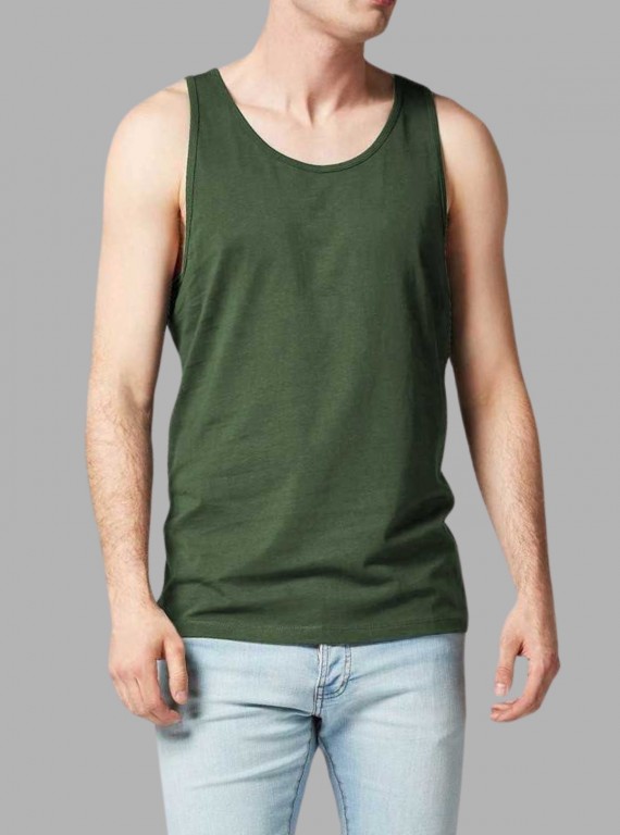 Men’s Olive Green Tank Top – Comfortable & Stylish | Boer & Fitch