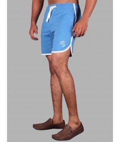 Sky Blue Shorts for Men – Casual Cotton Shorts by Boer and Fitch