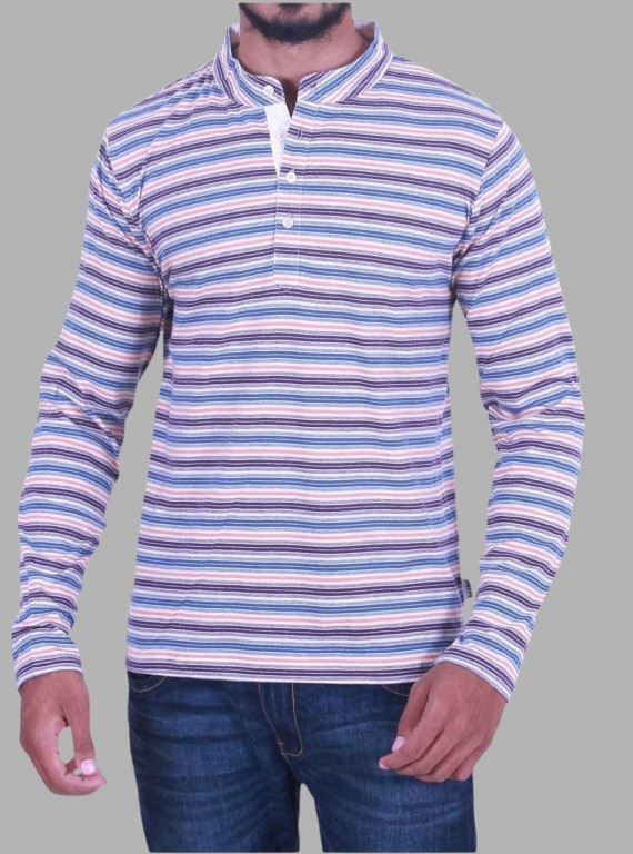 Classic Striped Henley T-Shirt for Men – Boer and Fitch