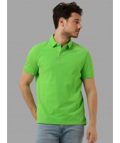 Men’s Bright Green Pique Polo T-Shirt – Vibrant, Classic & Breathable Fit