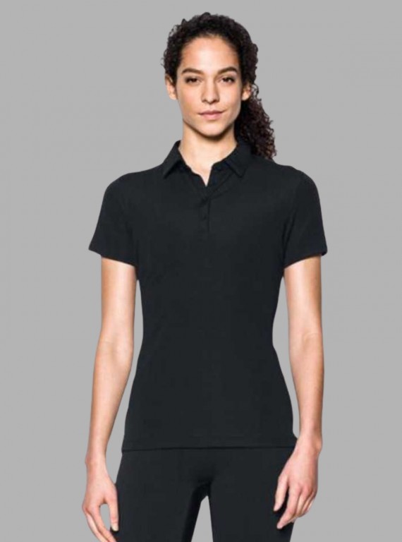 Women’s Black Pique Polo T-Shirt – Stylish & Comfortable | Boer & Fitch